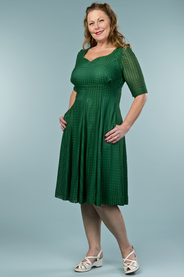 Green Lace Cocktail Dress